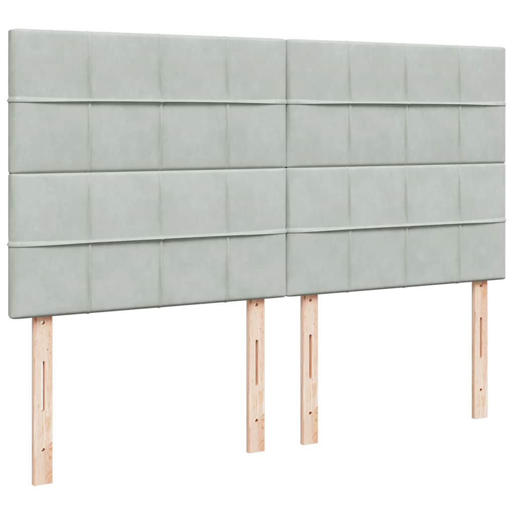 Struttura Letto Pouf con Materassi 180x200 cm Velluto
