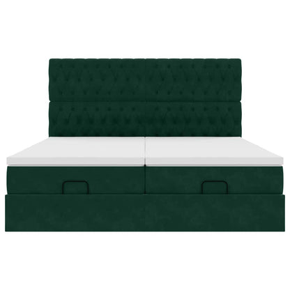 Struttura Letto Pouf con Materassi 180x200 cm Velluto | homemem39