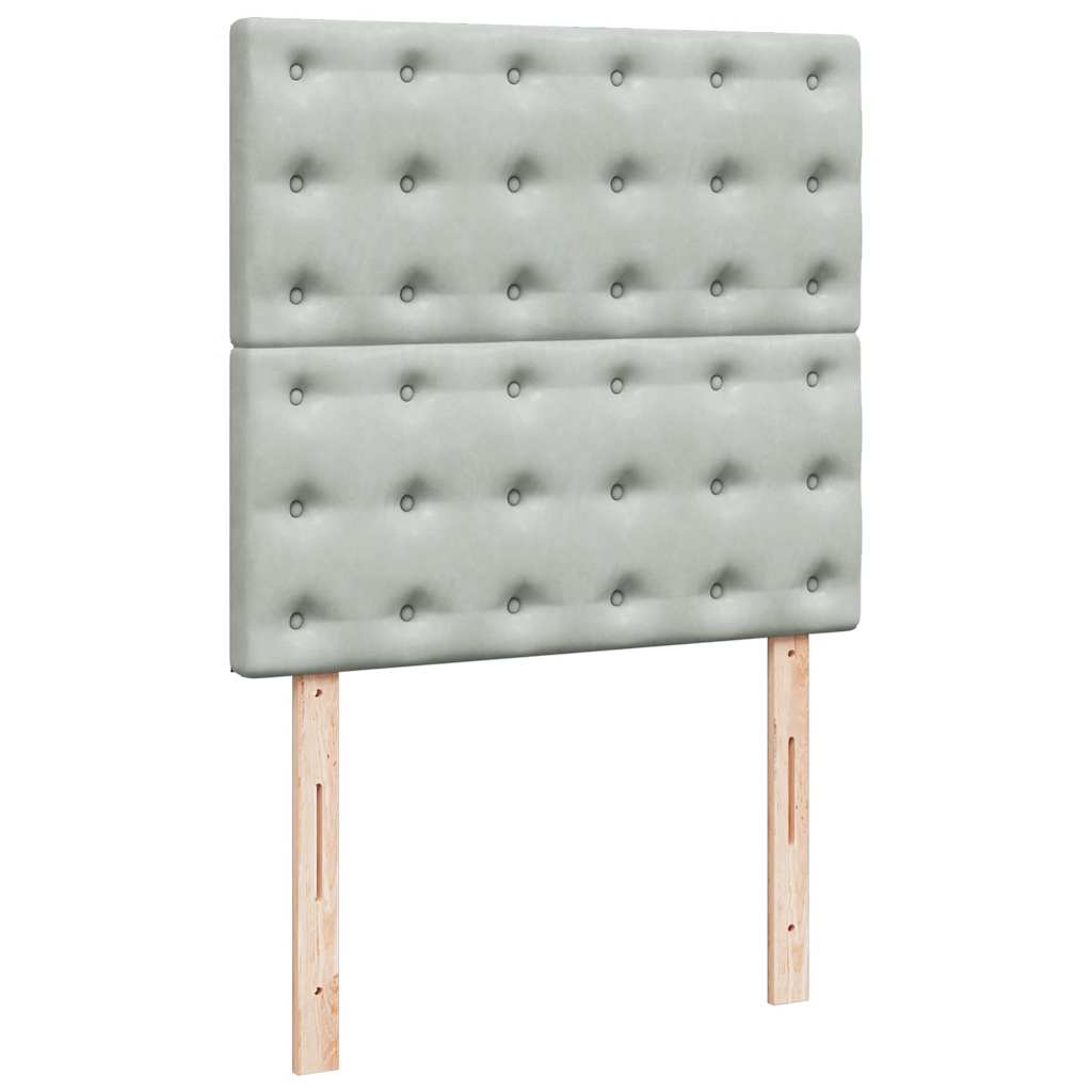 Struttura Letto Pouf con Materassi 160x200 cm in Velluto