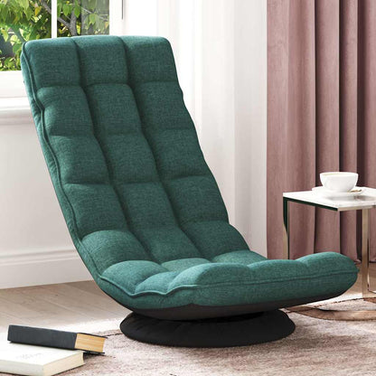 Sedia da Terra Girevole Verde Scuro 70x51x79 cm in Tessuto