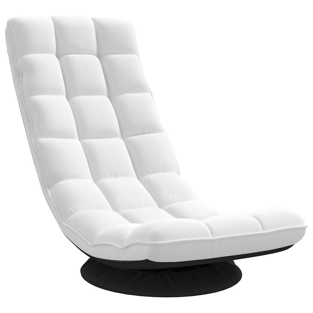 Sedia da Terra Girevole Bianco 70x51x79 cm in Tessuto | homemem39