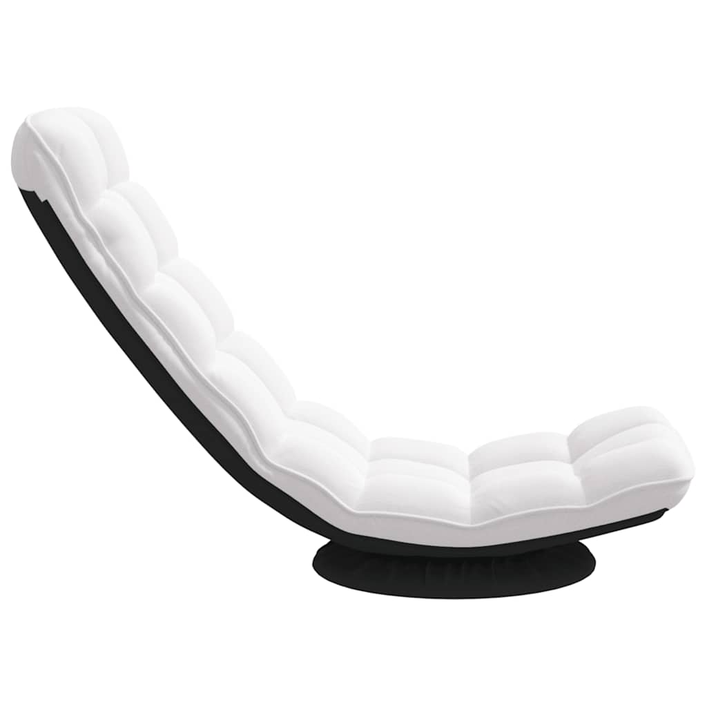 Sedia da Terra Girevole Bianco 70x51x79 cm in Tessuto | homemem39