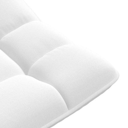 Sedia da Terra Girevole Bianco 70x51x79 cm in Tessuto | homemem39