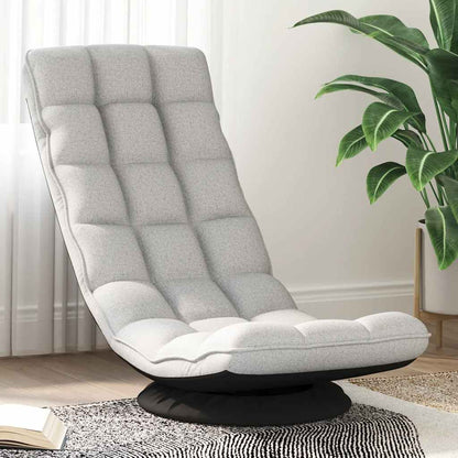Sedia da Terra Girevole Grigio Nuvola 70x51x79 cm in Tessuto | homemem39