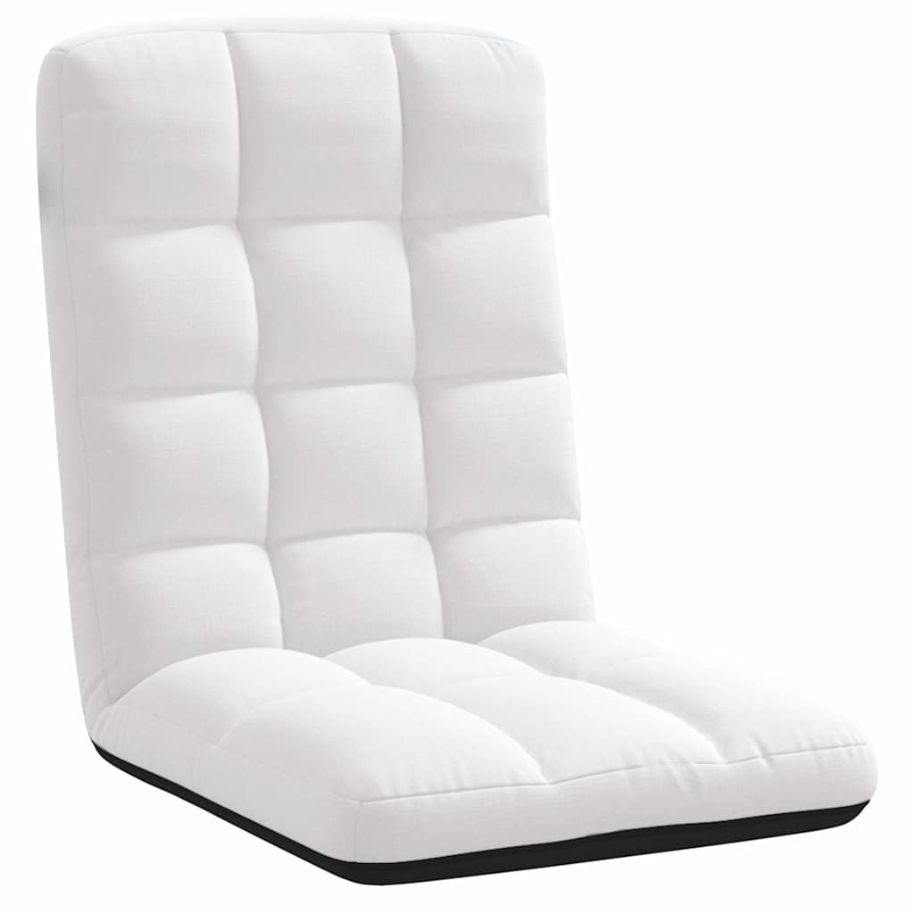 Sedia da Terra Pieghevole Bianco 71x51x62 cm in Tessuto | homemem39