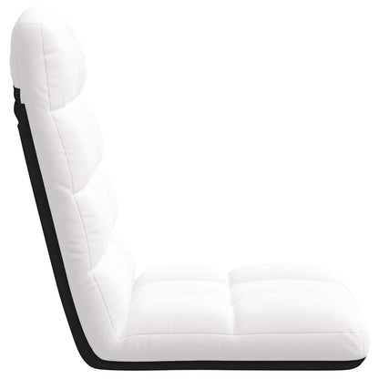 Sedia da Terra Pieghevole Bianco 71x51x62 cm in Tessuto | homemem39