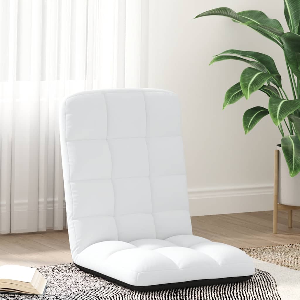 Sedia da Terra Pieghevole Bianco 71x51x62 cm in Tessuto | homemem39