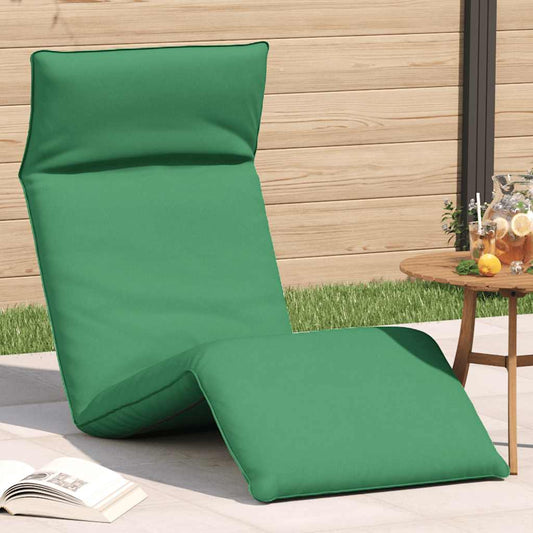 Lettino Pieghevole Verde 175x54x8,5 cm in Tessuto Oxford - homemem39