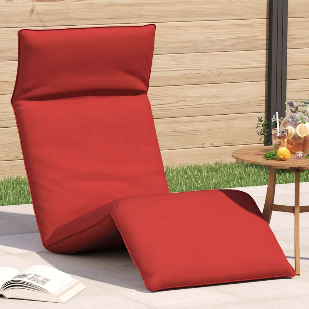 Lettino Pieghevole Rosso 175x54x8,5 cm in Tessuto Oxford - homemem39