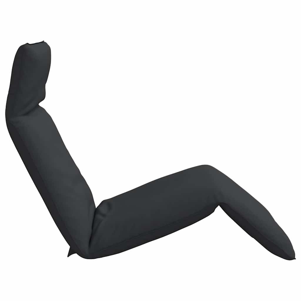 Lettino Pieghevole Nero 175x54x8,5 cm in Tessuto Oxford - homemem39