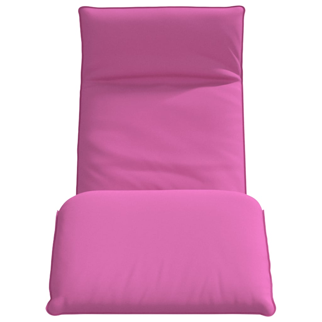 Lettino Pieghevole Rosa 175x54x8,5 cm in Tessuto Oxford - homemem39