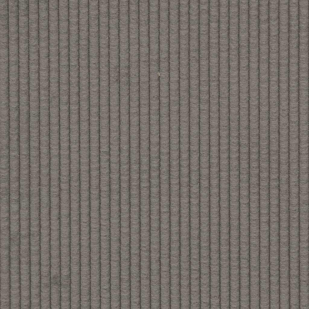 Divano Divanetto Grigio Chiaro 109cm Tessuto di Velluto a Coste - homemem39