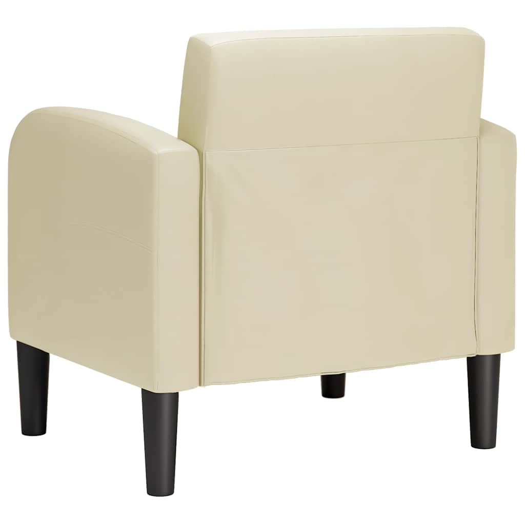 Divano Sedia con Braccioli Crema 54 cm in Similpelle - homemem39