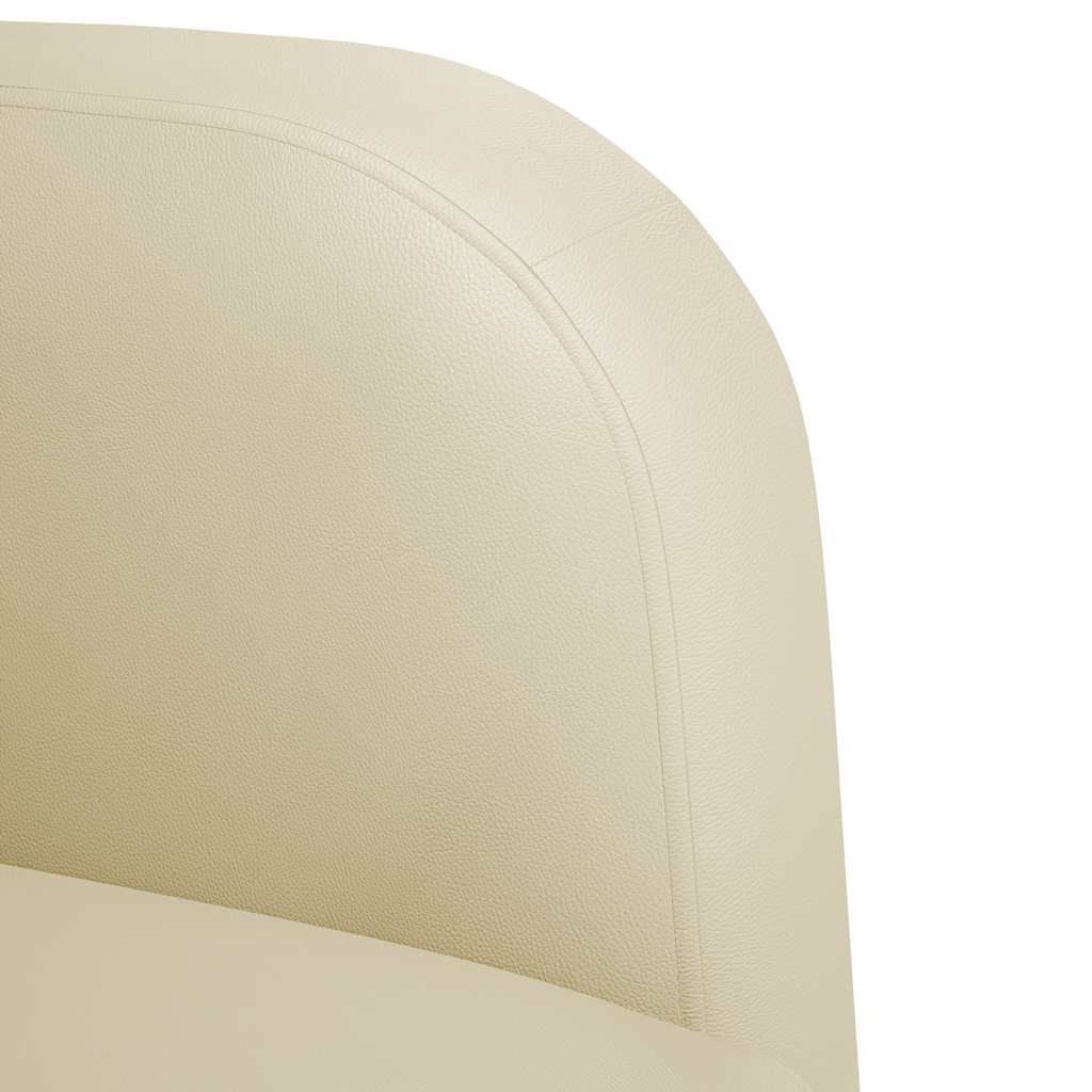 Divano Sedia con Braccioli Crema 54 cm in Similpelle - homemem39
