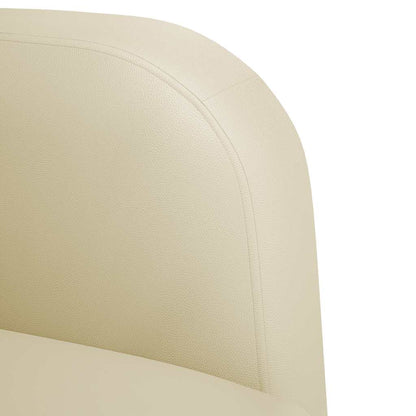 Divano Sedia con Braccioli Crema 54 cm in Similpelle - homemem39