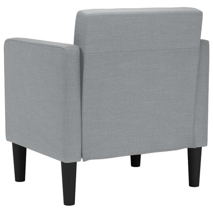 Divano Sedia con Braccioli Grigio Chiaro 53 cm in Tessuto - homemem39