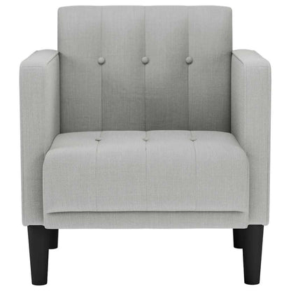 Divano Sedia con Braccioli Grigio Nuvola 53 cm in Tessuto - homemem39