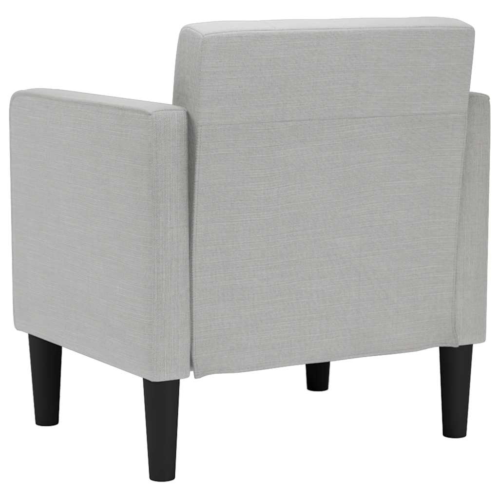 Divano Sedia con Braccioli Grigio Nuvola 53 cm in Tessuto - homemem39