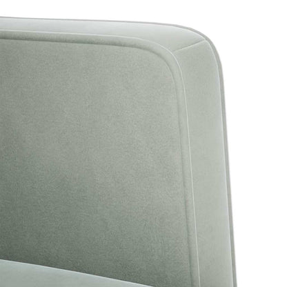 Divano Sedia con Braccioli Grigio Chiaro 53 cm in Velluto - homemem39