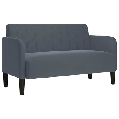 Divano Divanetto Grigio Scuro 109 cm in Velluto | homemem39