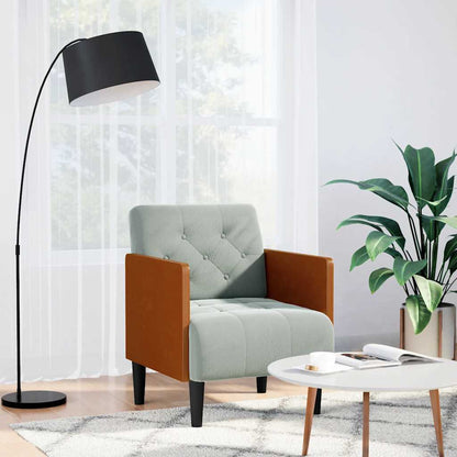 Divano Sedia con Braccioli 55 cm in Velluto