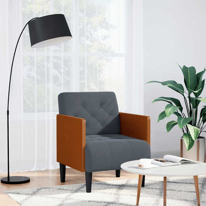 Divano Sedia con Braccioli 55 cm in Velluto