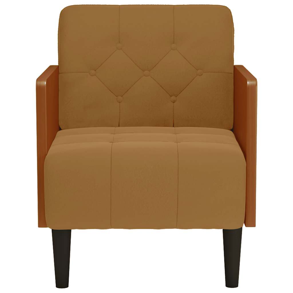 Divano Sedia con Braccioli 55 cm in Velluto