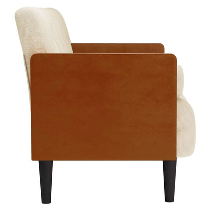 Divano Divanetto con Cuscini Bolster 110 cm Lino | homemem39