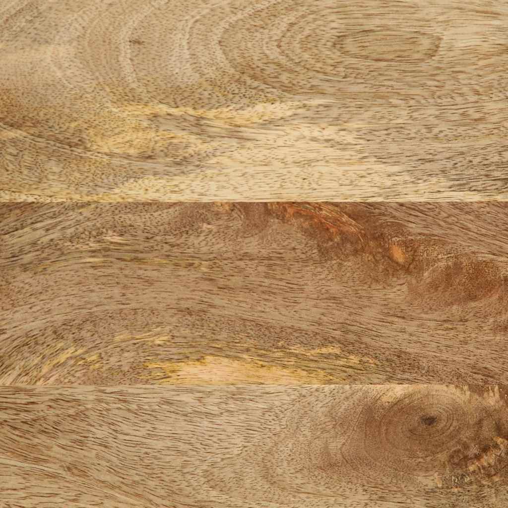 Tavolino da Salotto Nero 80x54x40cm Legno Massello Mango Grezzo | homemem39