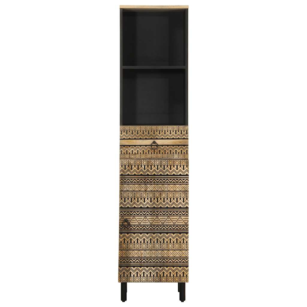 Mobile da Bagno 38x33,5x160 cm in Legno Massello di Mango | homemem39