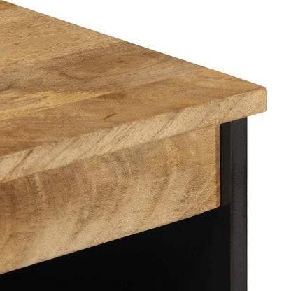 Credenza 60x33,5x75 cm in Legno Massello di Mango Grezzo
