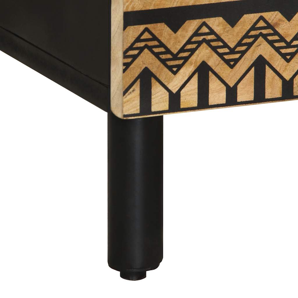 Credenza 60x33,5x110 cm in Legno Massello di Mango Grezzo - homemem39