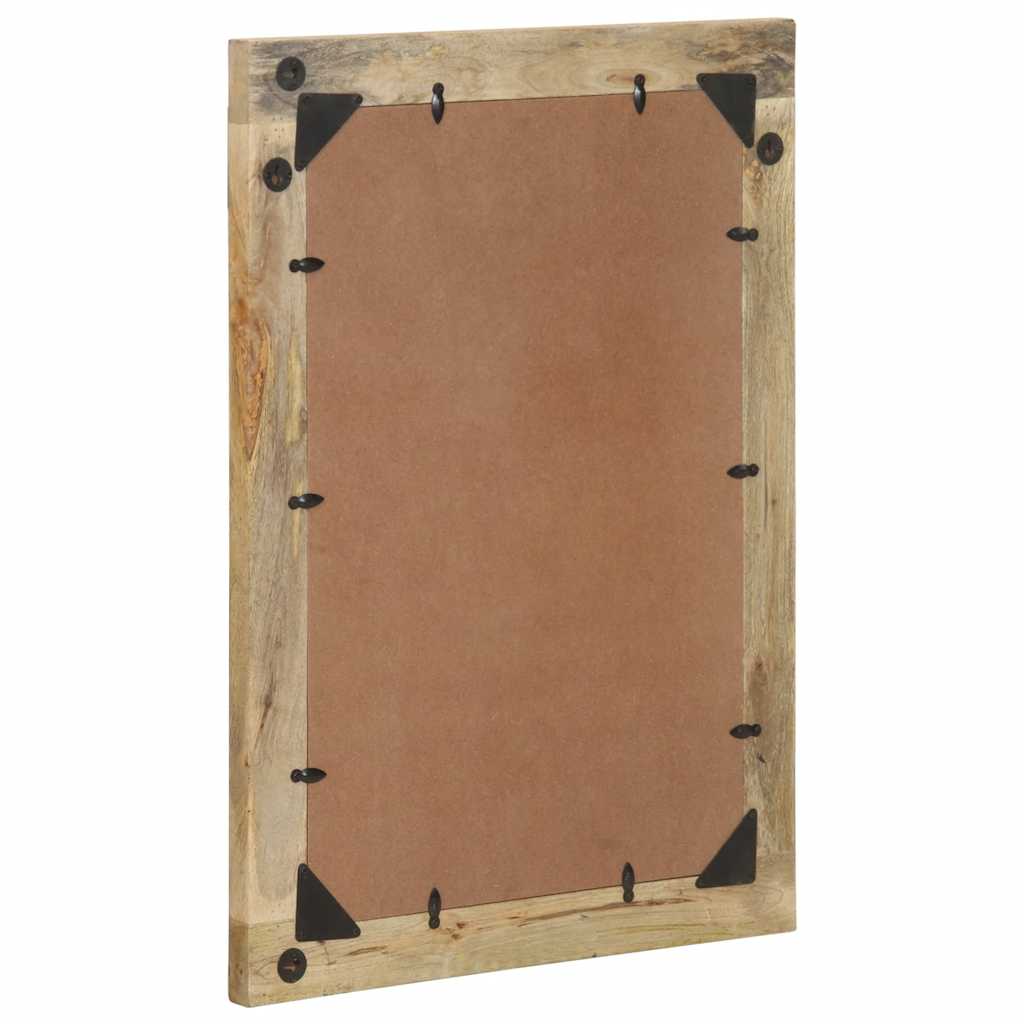 Specchio da Bagno 50x70 cm in Legno Massello di Mango e Vetro | homemem39