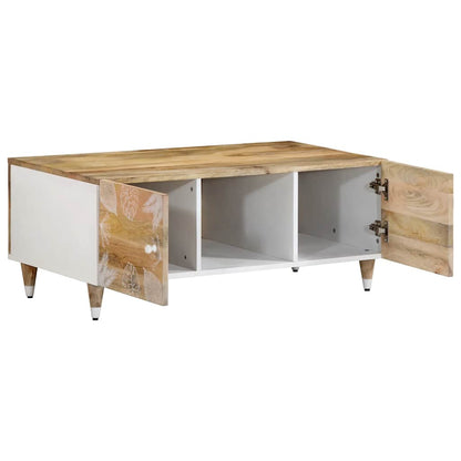 Tavolino da Salotto 100x54x40 cm in Legno Massello di Mango | homemem39
