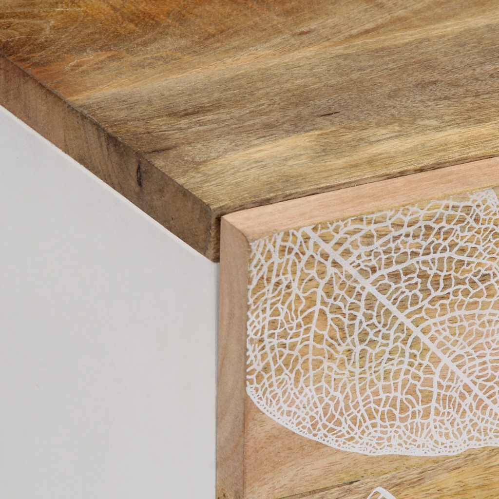 Tavolino da Salotto 100x54x40 cm in Legno Massello di Mango | homemem39