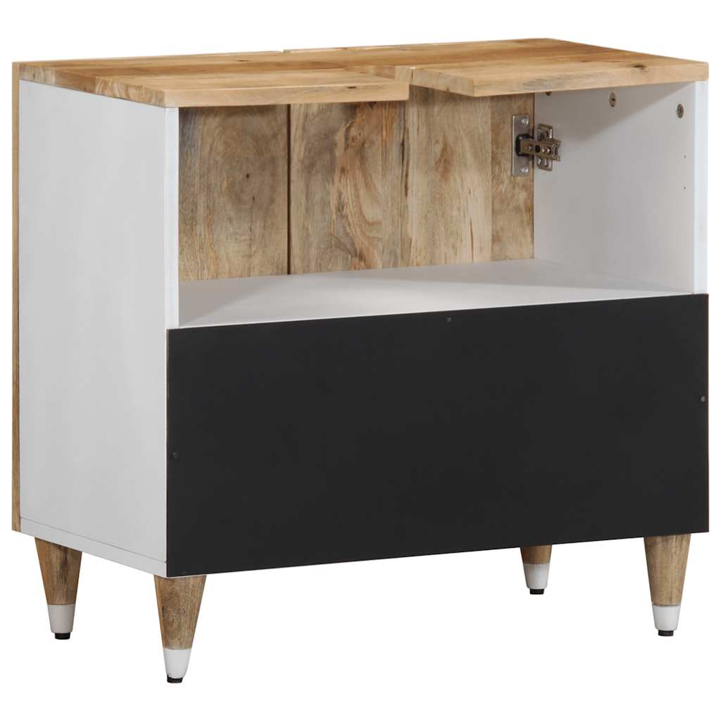 Mobile Lavabo da Bagno 62x33x58cm in Legno Massello di Mango | homemem39