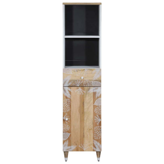 Mobile da Bagno 38x33,5x160 cm in Legno Massello di Mango | homemem39