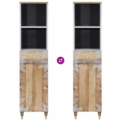 Mobile da Bagno 38x33,5x160 cm in Legno Massello di Mango | homemem39