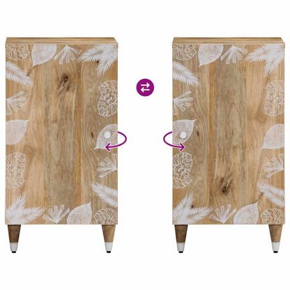Credenza 40x33,5x75 cm in Legno Massello di Mango - homemem39