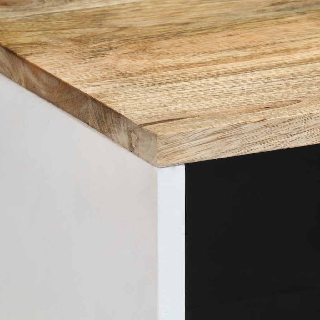 Credenza 80x33,5x75 cm in Legno Massello di Mango - homemem39