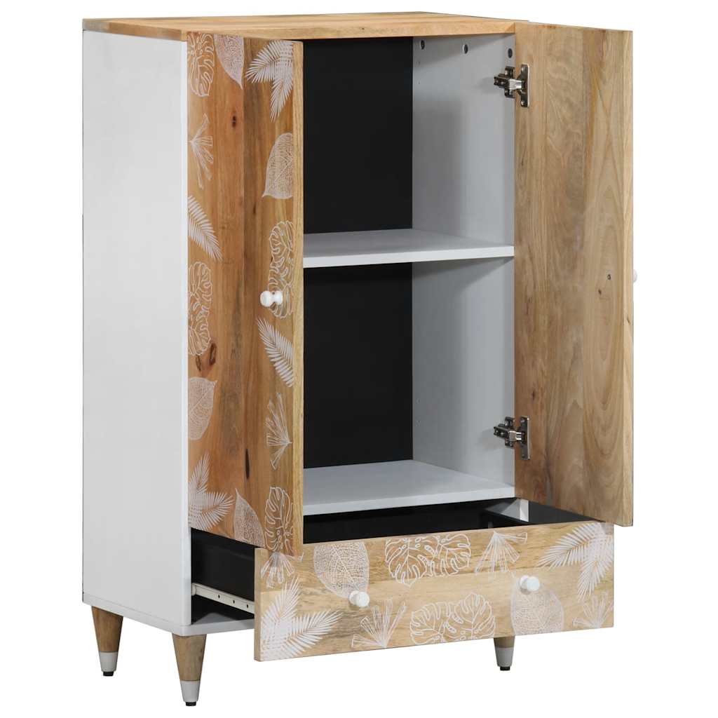 Credenza 60x33,5x100 cm in Legno Massello di Mango - homemem39