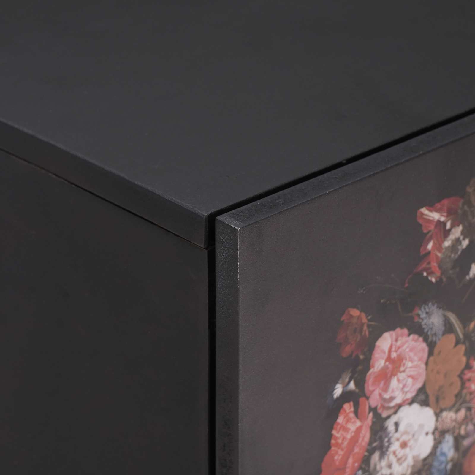 Comodino con porta 2 pcs Nero 40 x 33 x 46 cm | homemem39