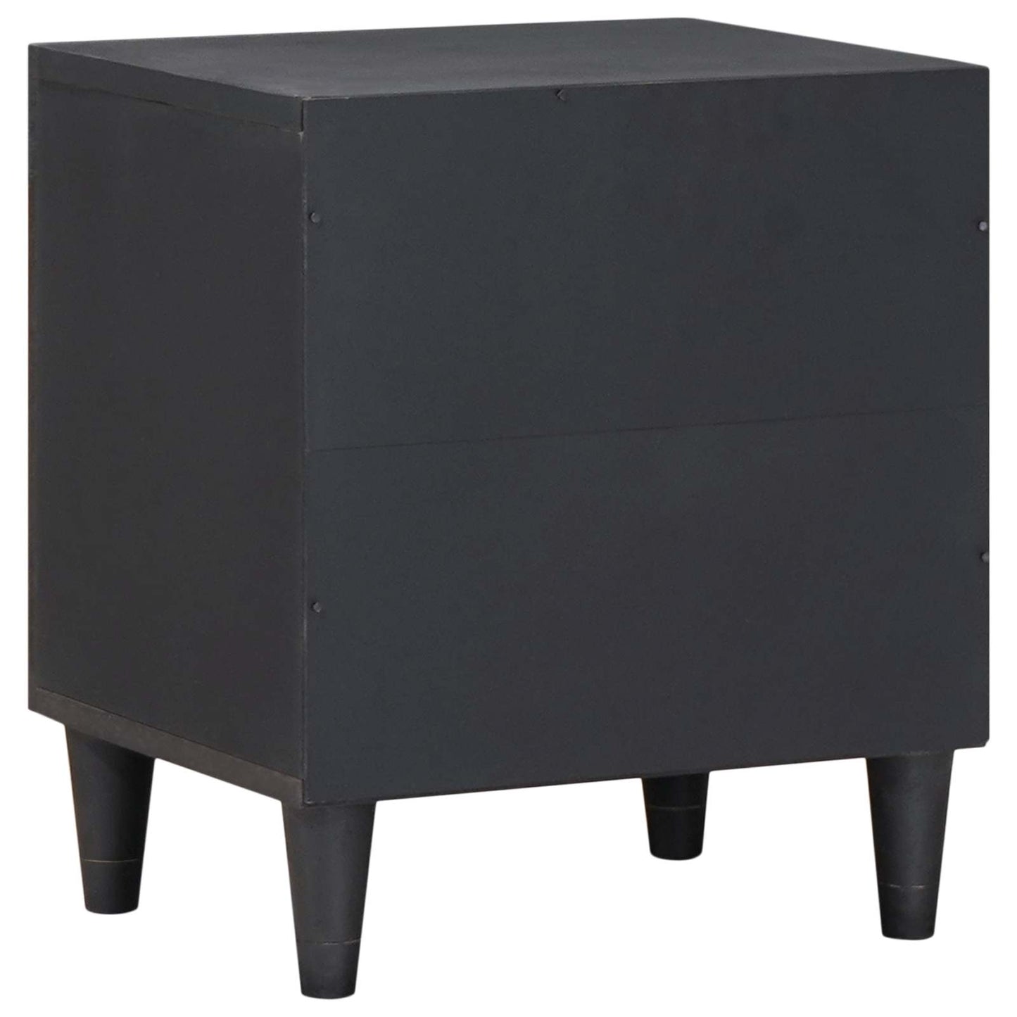 Comodino con porta 2 pcs Nero 40 x 33 x 46 cm | homemem39