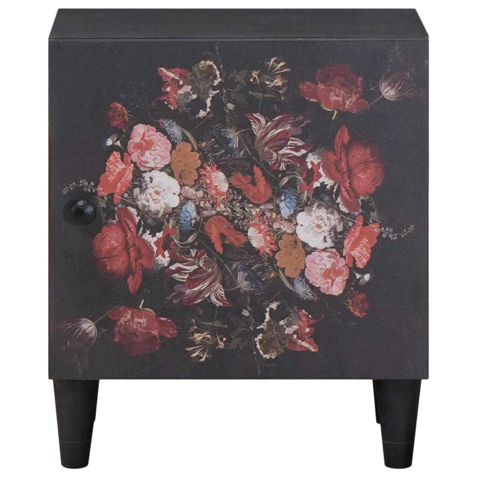 Comodino con porta 2 pcs Nero 40 x 33 x 46 cm | homemem39