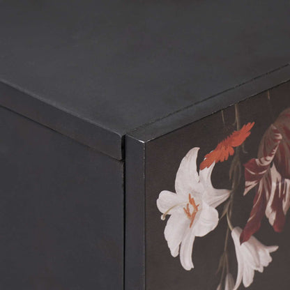 Comodino Multicolore 50 x 33 x 60 cm Legno di mango massello | homemem39