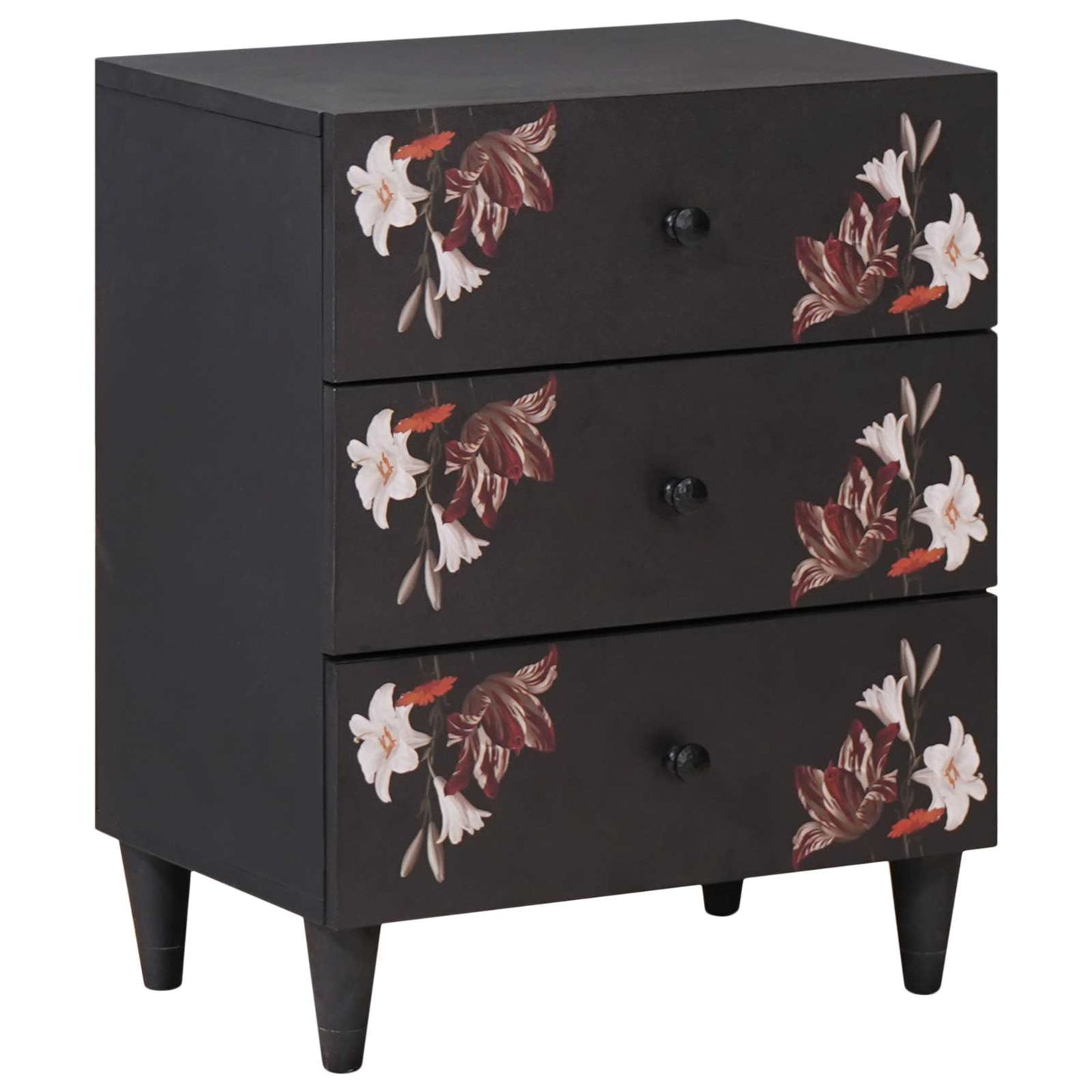Comodino Multicolore 50 x 33 x 60 cm Legno di mango massello | homemem39