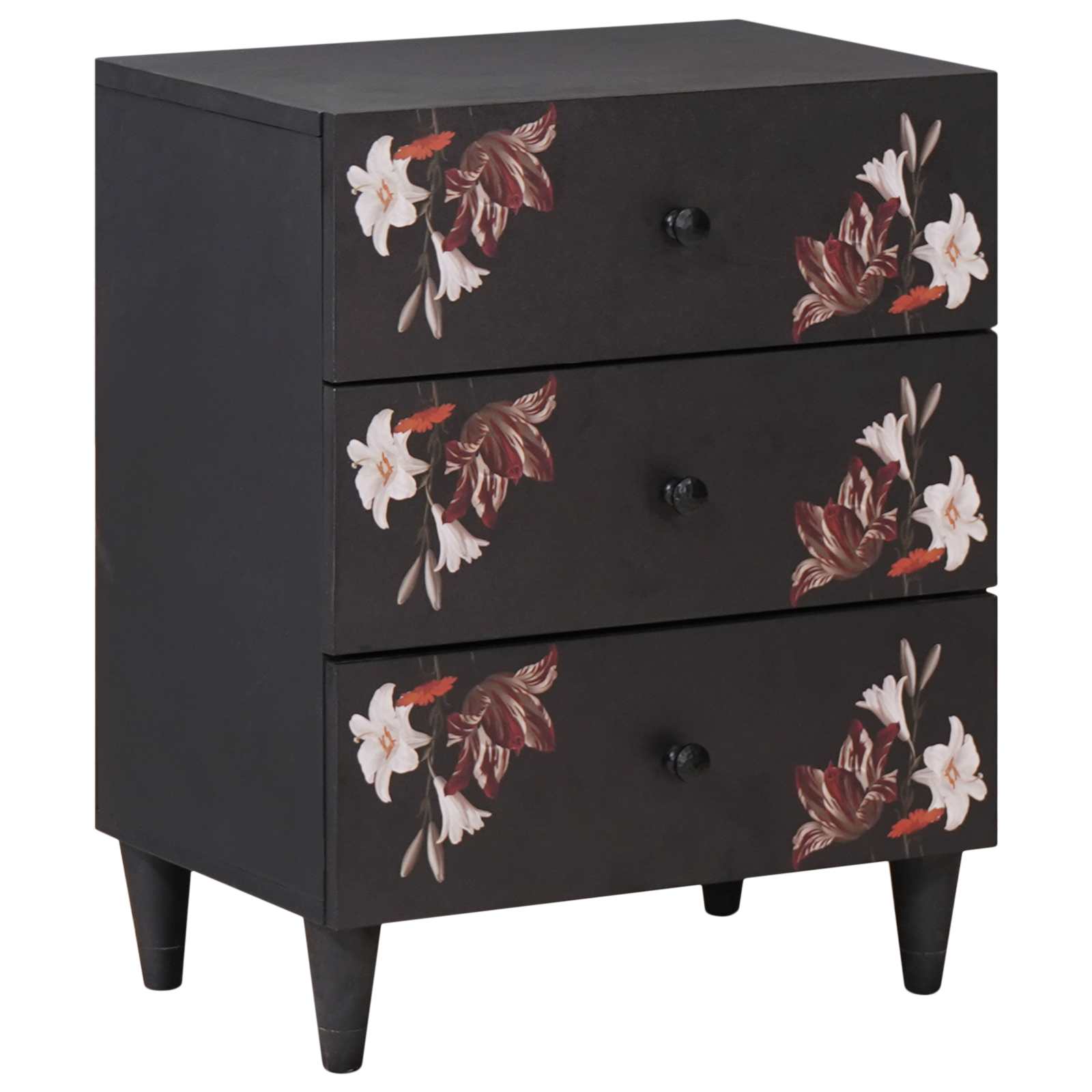 Comodino Multicolore 50 x 33 x 60 cm Legno di mango massello | homemem39