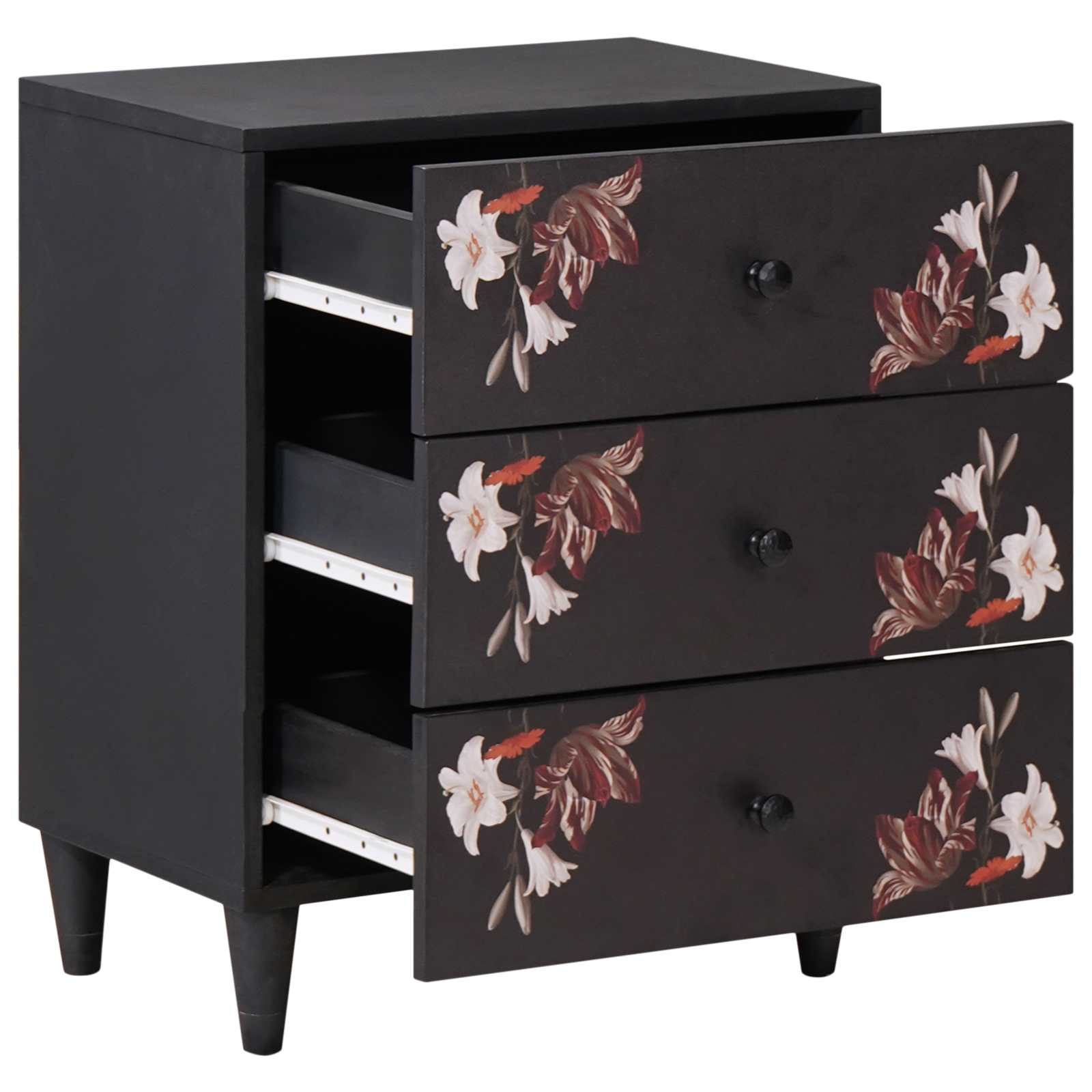 Comodino Multicolore 50 x 33 x 60 cm Legno di mango massello | homemem39