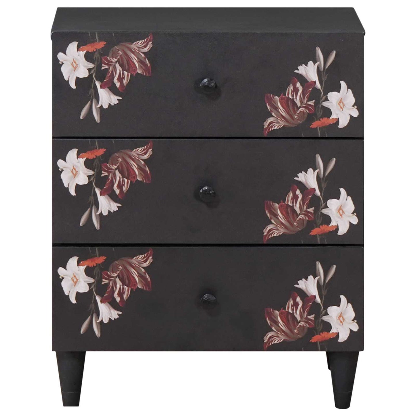 Comodino Multicolore 50 x 33 x 60 cm Legno di mango massello | homemem39