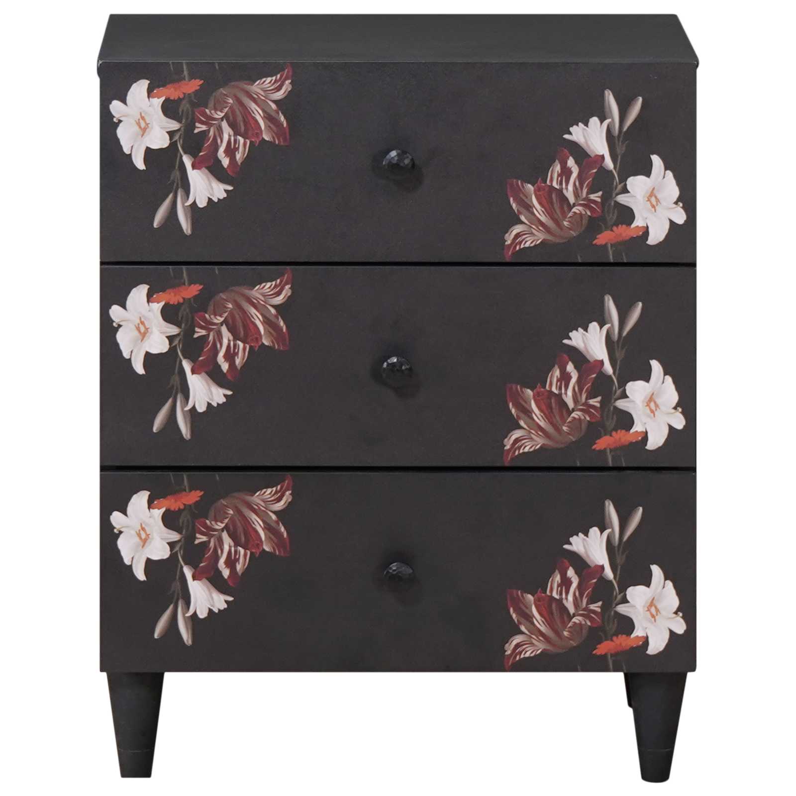 Comodino Multicolore 50 x 33 x 60 cm Legno di mango massello | homemem39